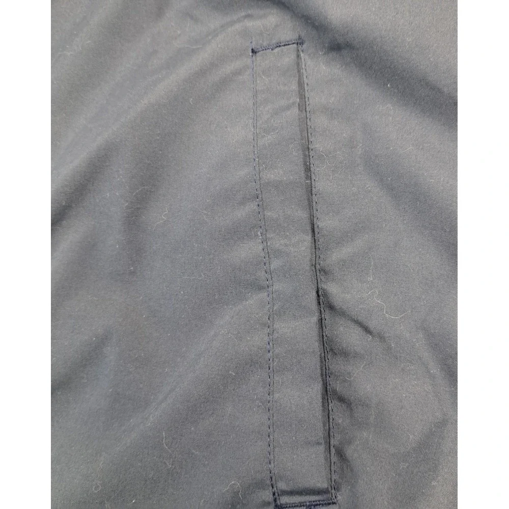 Vtg Charles River Apparel USTA Full Zip Jacket Navy Blue Pockets Rip Cord - Picture 9 of 11